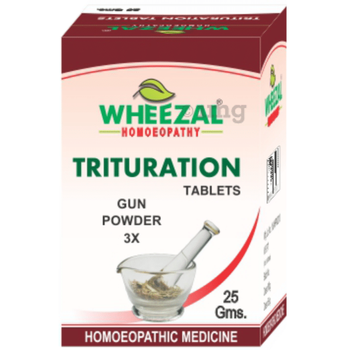 Wheezal Gun Powder Trituration Tablet 3X