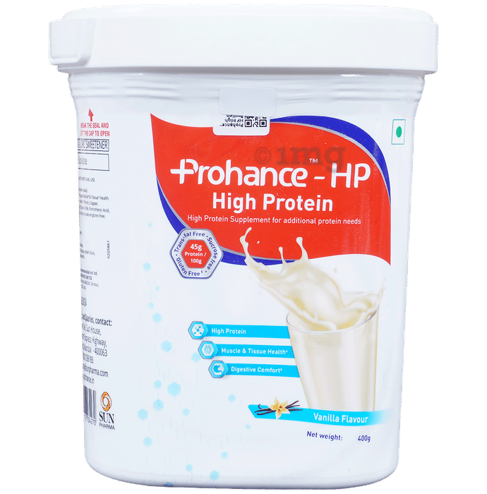 Prohance-HP High Protein Supplement for Muscles, Tissues & Digestion | Flavour Vanilla