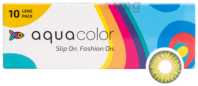 Aquacolor Daily Disposable Colored Contact Lens with UV Protection Mystery Hazel