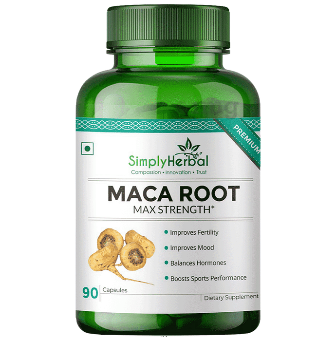Simply Herbal Maca Root 800mg Vegetarian Capsules