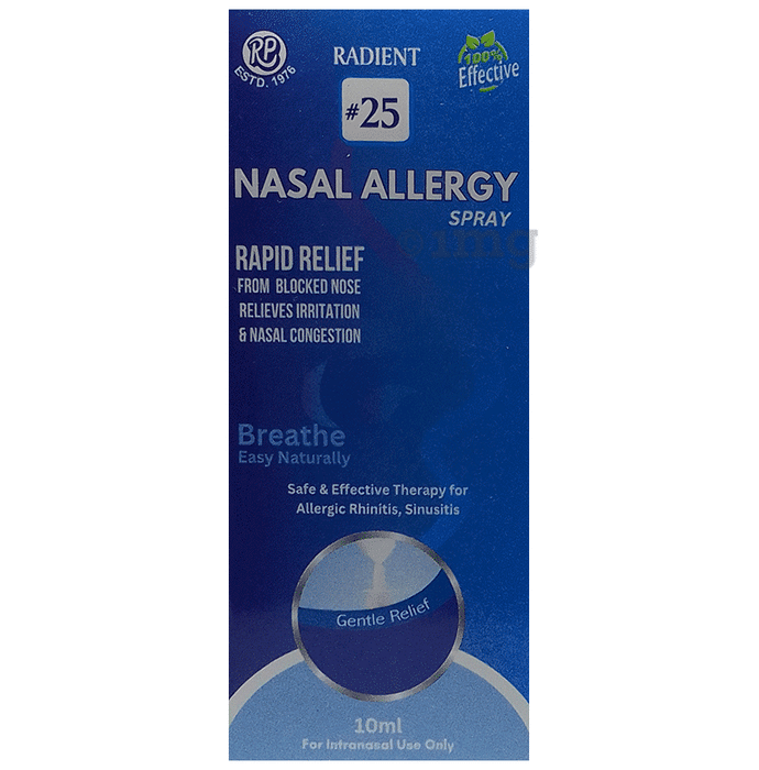 Radient #25 Nasal Allergy Spray Liquid Sugar Free