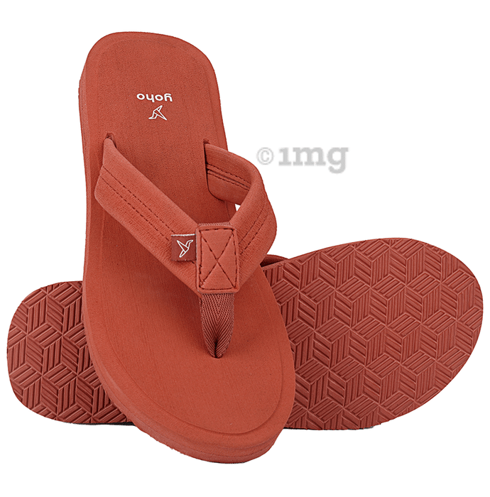 Yoho Lifestyle Doctor Ortho Soft Comfortable and Stylish Flip Flop Slippers for Women Carrot 3