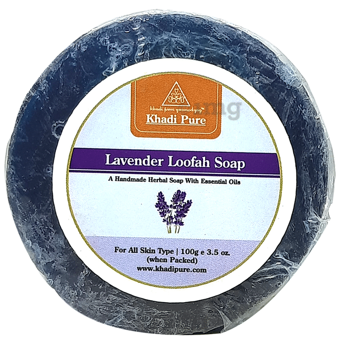 Khadi Pure Lavender Loofah Soap