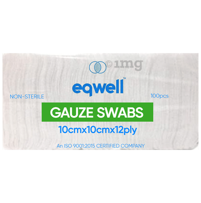 Eqwell Non-Sterile Gauze Swabs 10cm x 10cm x 12ply