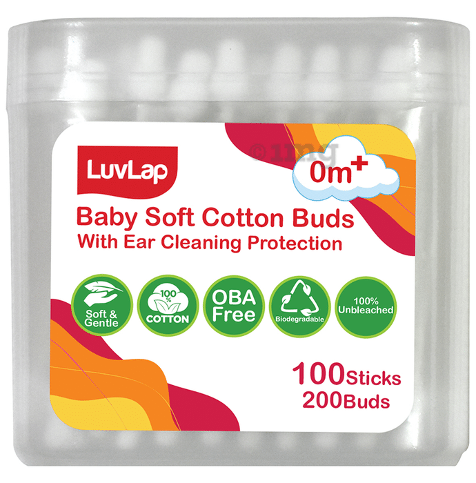LuvLap Baby Soft Cotton Buds 0m+
