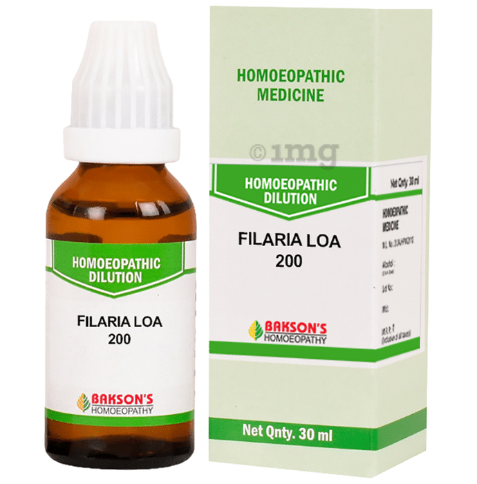 Bakson's Homeopathy Filaria Loa Dilution 200
