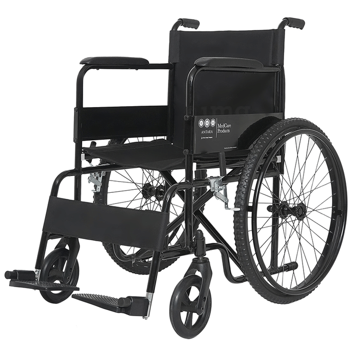 Antara Wheel Assist Wheelchair Black