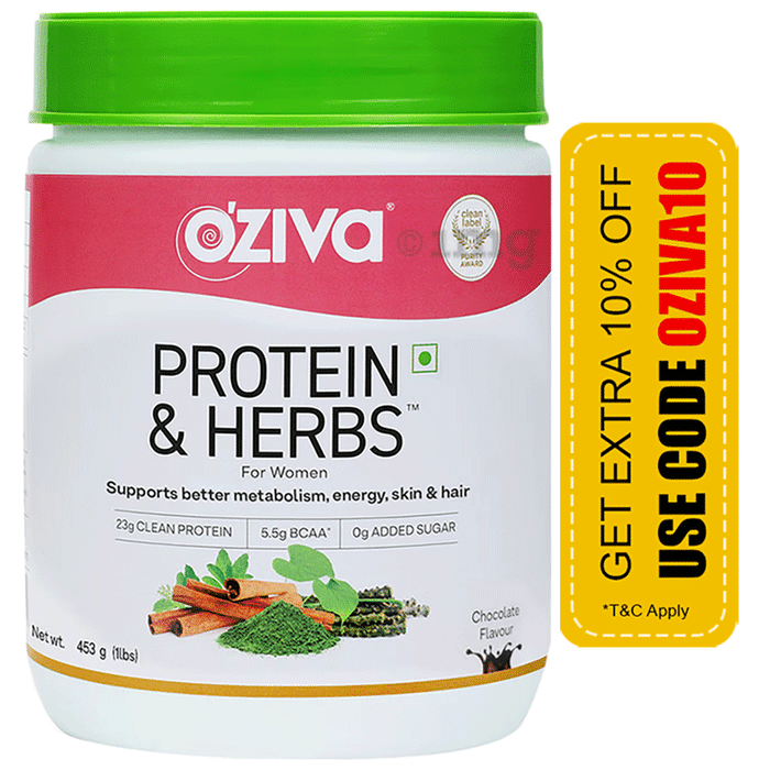 Oziva Protein & Herbs for Women Chocolate