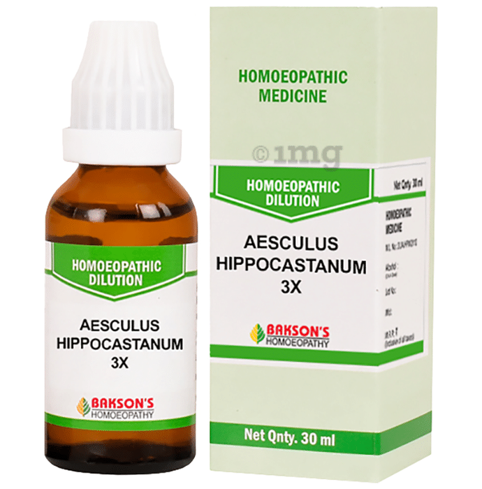 Bakson's Homeopathy Aesculus Hippocastanum Dilution 3X