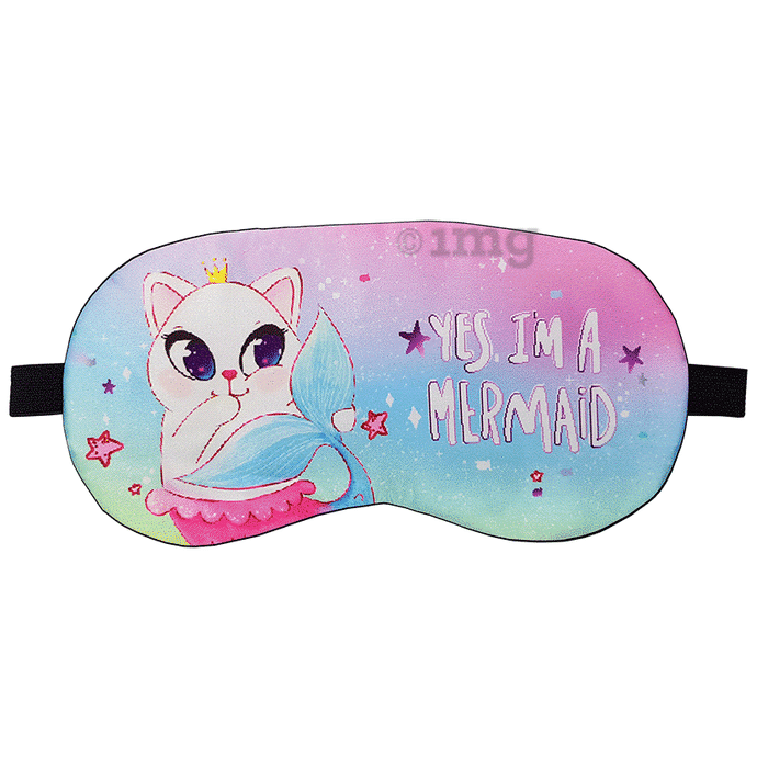 Jenna Sleeping Eye Mask for Insomnia, Puffy Eyes and Dark Circles Mermaid Multi