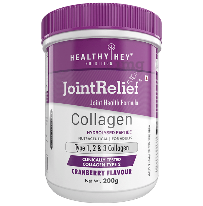 HealthyHey Nutrition Joint Relief with Collagen Type 1, 2 & 3 | Flavour Cranberry