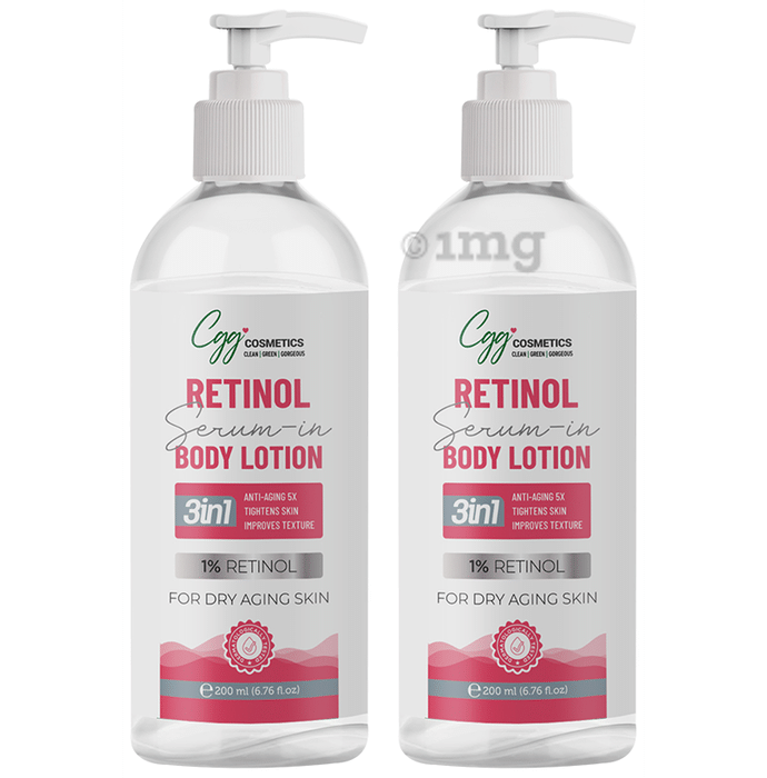 CGG Cosmetics 1% Retinol Serum In Body Lotion(200ml Each)