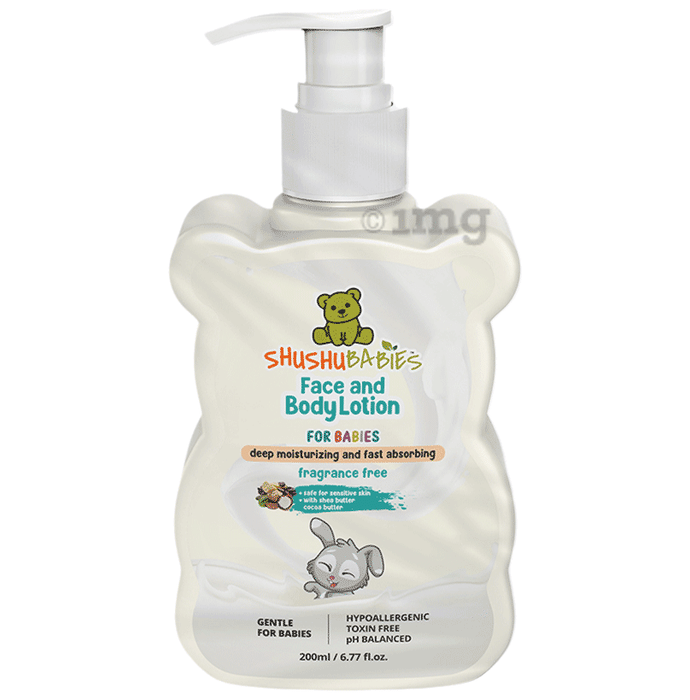 ShuShu Babies Face and Body Lotion for Babies Fragrance Free