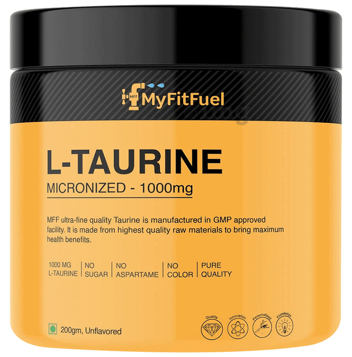 MyFitFuel L-Taurine Micronized-1000mg Powder Unflavoured