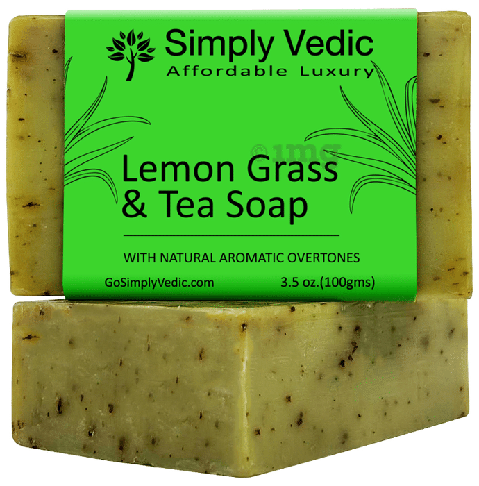 Simply Vedic Lemon Grass & Tea Soap