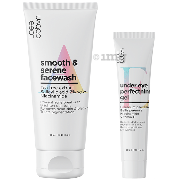Loee bobvn Combo Pack of Smooth & Serene Facewash 100ml and Under Eye Perfectning Gel 30gm