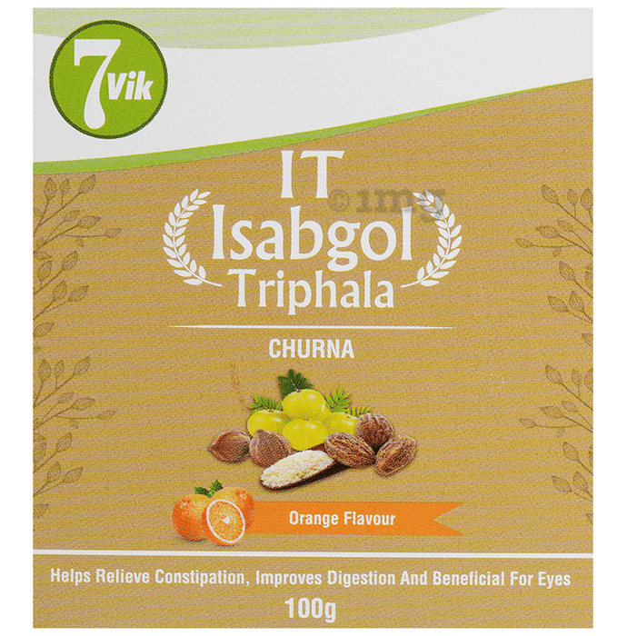 7vik Isabgol Triphala Churna Orange: Buy box of 100.0 gm Churna at 𝗯𝗲𝘀𝘁 ...