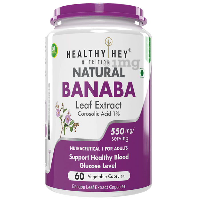 HealthyHey Nutrition Natural Banaba Leaf Extract Vegetable Capsule