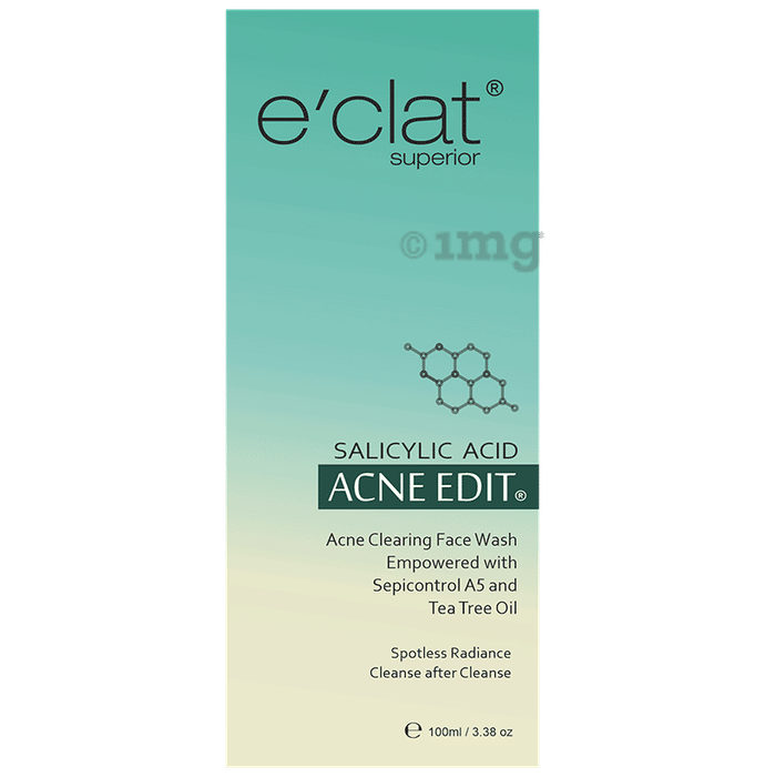 e’clat Superior Acne Edit Acne Cleansing Face Wash with Salicylic Acid