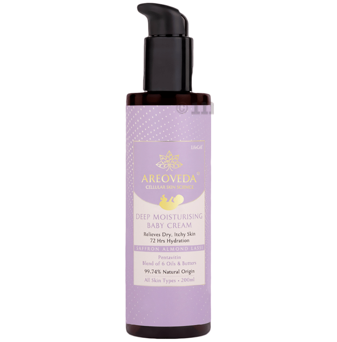 Areoveda Saffron Almond Lassi Deep Moisturising Baby Cream for All Skin Types