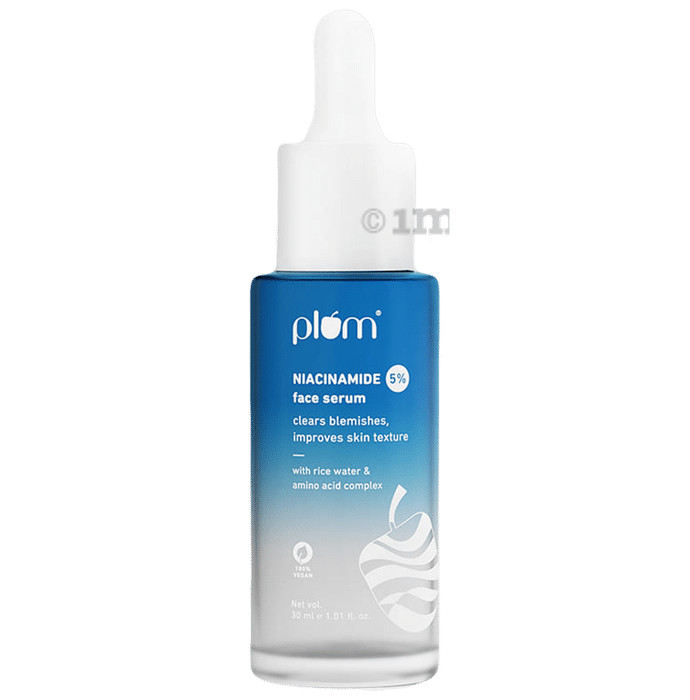 Plum 5% Niacinamide Face Serum with Rice Water | For Blemishes & Skin Texture