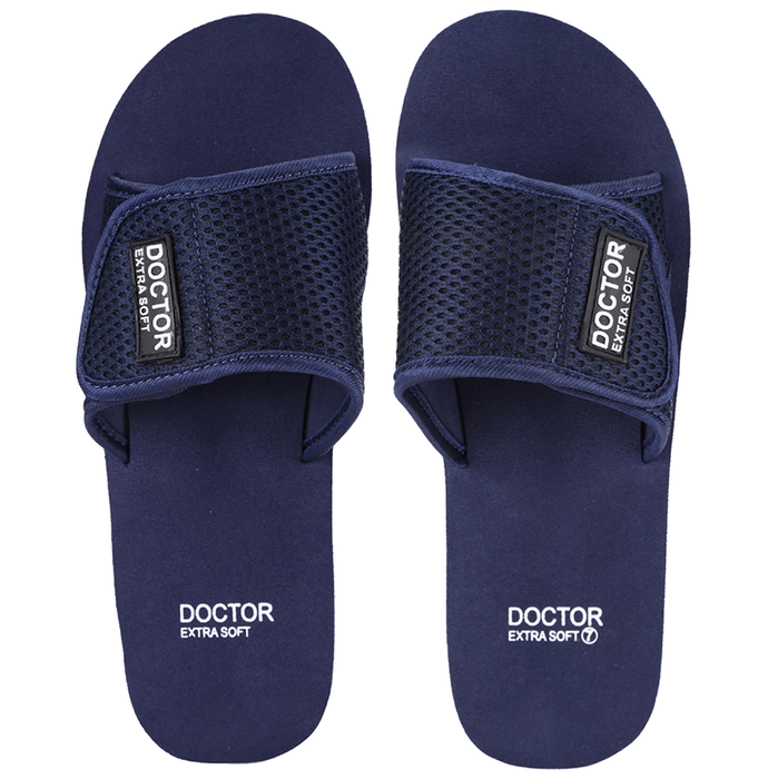 Doctor Extra Soft D25 Ortho Care Orthopedic and Diabetic Comfortable Doctor Flip-Flop Slippers for Men Navy 10