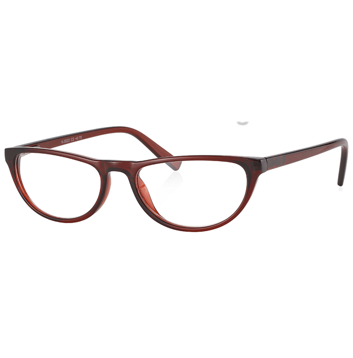 Klar Eye K 3022 Cat Eye Reading Glasses for Women Brown Optical Power +3.25