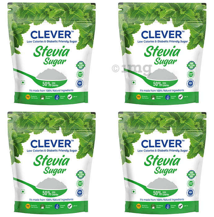 Clever Low Calories & Diabetic Friendly Stevia Sugar (500gm Each)