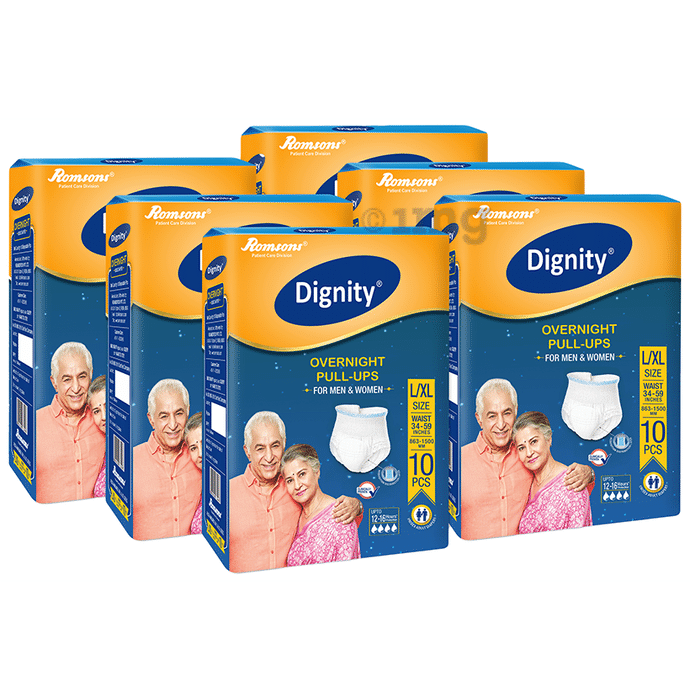 Dignity Overnight Pull-Ups Diaper (10 Each) L-XL