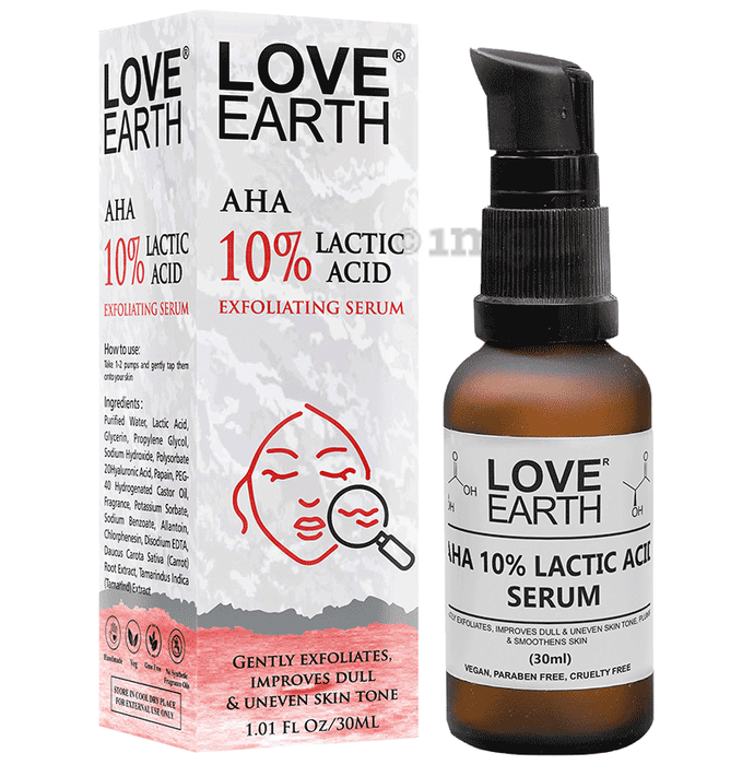 Love Earth AHA 10% Lactic Acid Serum