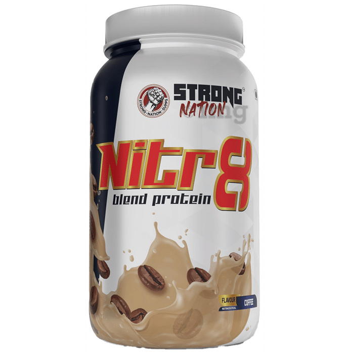 Strong Nation Powder Nitr8 Blend Protein Coffee