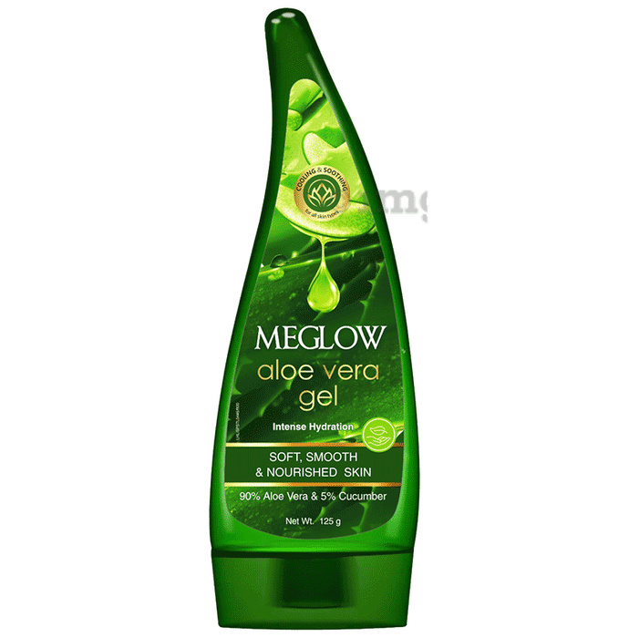 Meglow Aloe Vera Gel Buy bottle of 125.0 gm Gel at best price in India