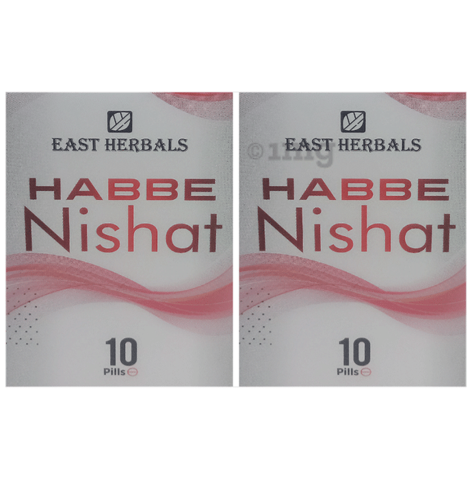 East Herbals Habbe Nishat Pills (10 Each)