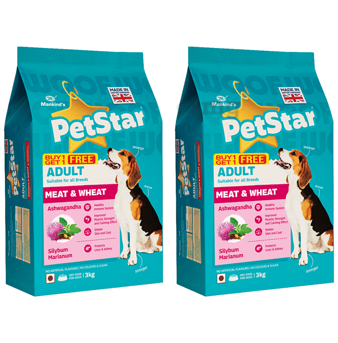 Petstar Adult Dry Dog Food Meat & Wheat BOGO
