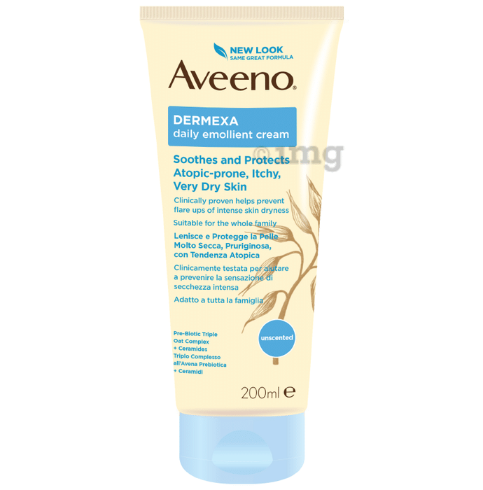 Aveeno Dermexa Cream | Soothes & Protects Atopic-Prone, Itchy & Very Dry Skin