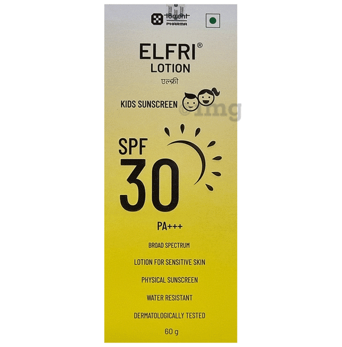 Elfri Kids Sunscreen Lotion SPF 30 PA+++ | For Sensitive Skin