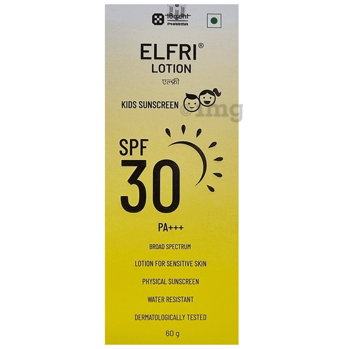 Elfri Kids Sunscreen Lotion SPF 30 PA+++ | For Sensitive Skin