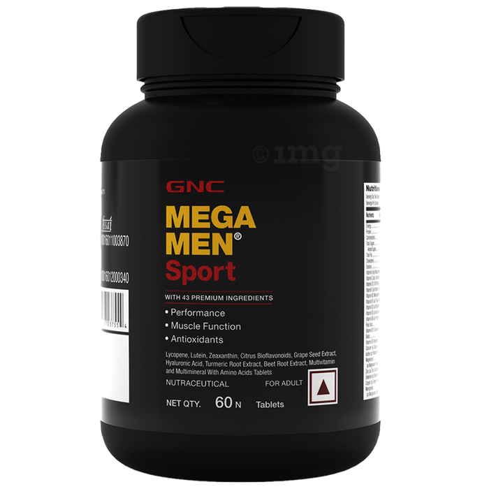 GNC Mega Men Sport for Performance, Muscle Function & Antioxidant Support | Tablet