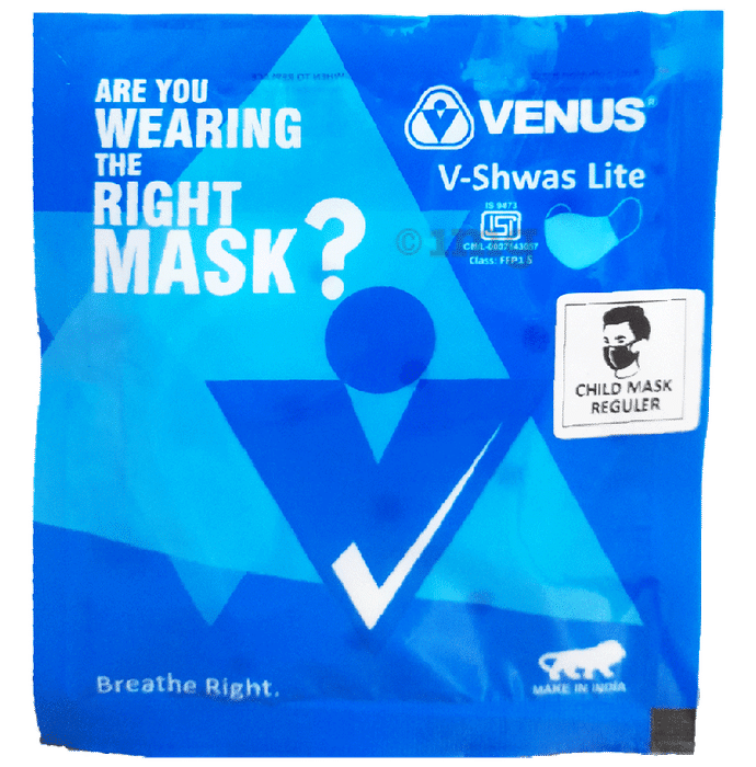 Venus V-Shwas Lite Face Mask for Child B Polka Small