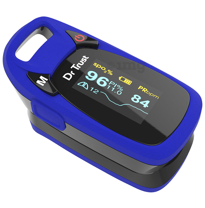 Dr Trust USA Professional Series Finger Tip Pulse Oximeter Blue