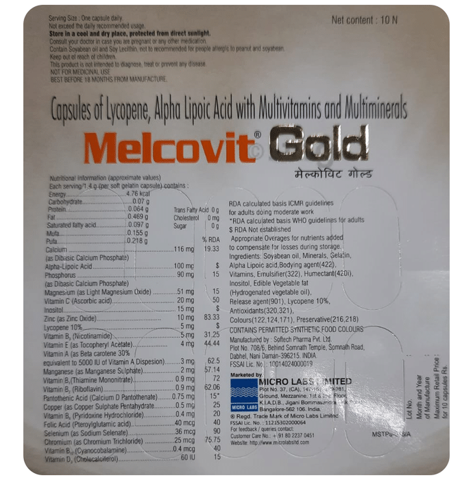 Melcovit Gold Capsule