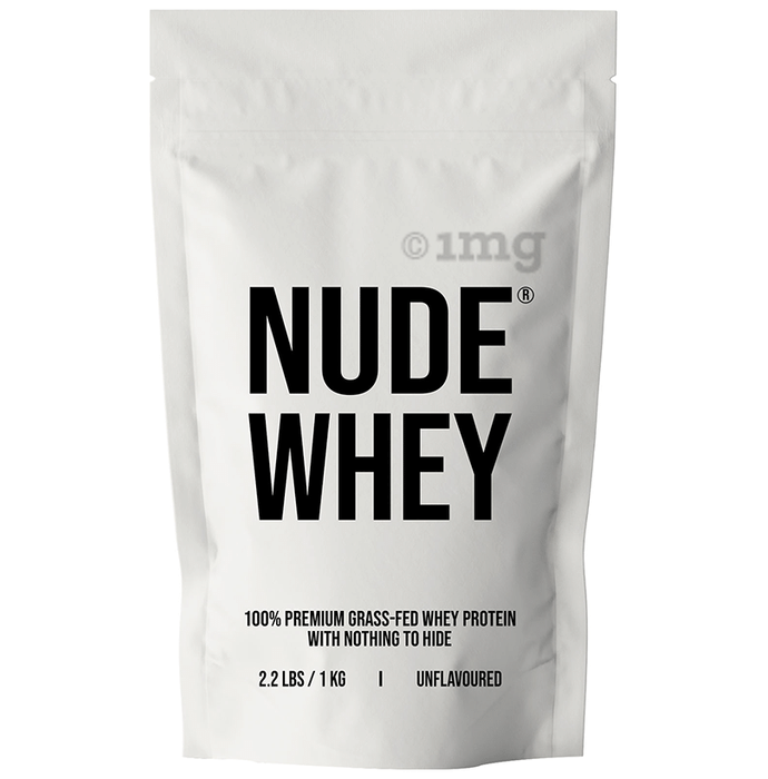 Nude Whey 100% Premium Grass-Fed Protein Powder Unflavored