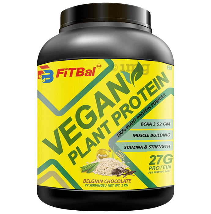 Fitbal Vegan Plant Protein Powder Belgian Chocolate