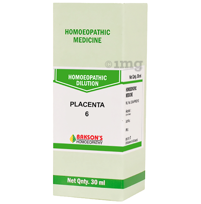 Bakson's Homeopathy Placenta Dilution 6