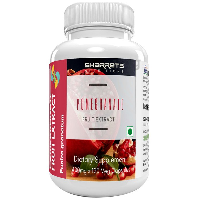 Sharrets Nutritions Pomegranate Fruit Extract 400mg Capsule