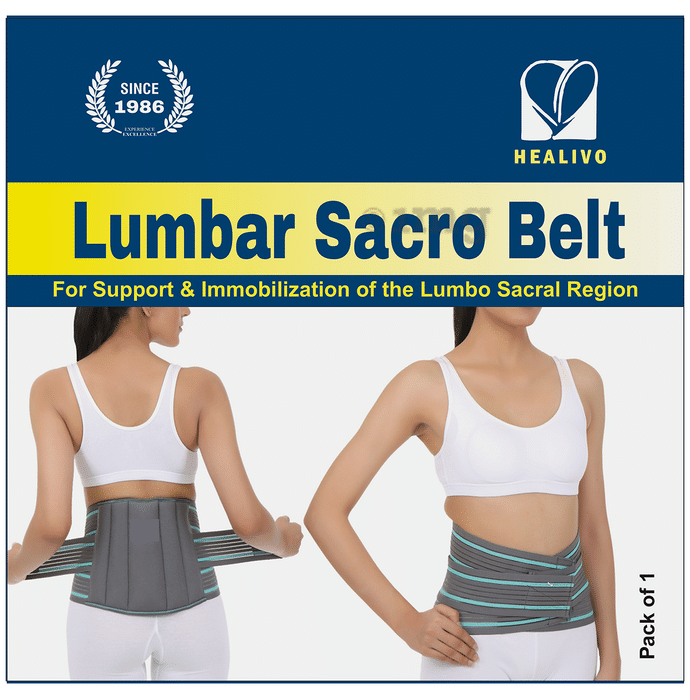 Healivo Lumbar Sacro Belt for Support and Immobilization of Lumbo Sacral Region XXXXL