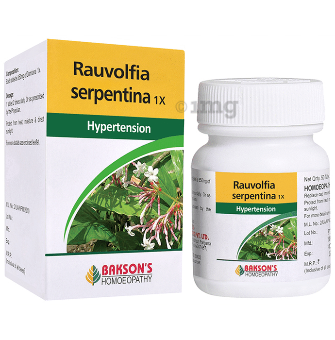 Bakson's Homeopathy Rauvolfia Serpentina 1X