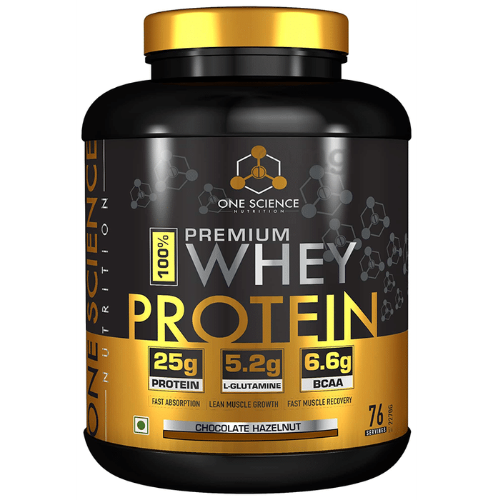 One Science Nutrition 100% Premium Whey Protein Powder Chocolate Hazelnut