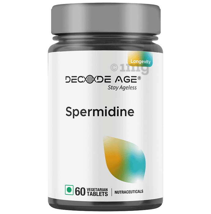 Decode Age Spermidine Vegetarian Tablet for Antioxidant and Healthy Aging, Immune & Cognitive Support