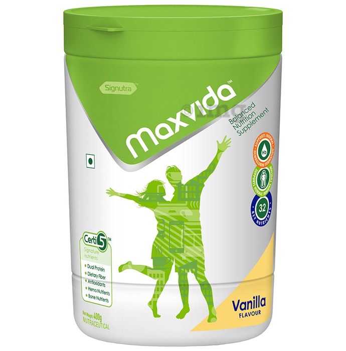 Maxvida Supplement for Haemoglobin Formation & Immunity | Flavour Vanilla Powder
